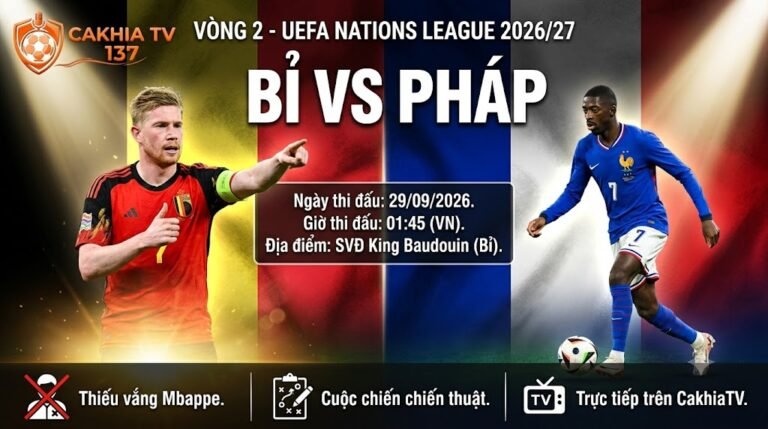 Ảnh bìa nhận định trận đấu Bỉ vs Pháp tại vòng 2 UEFA Nations League 2026/27 lúc 01h45 ngày 29/9.