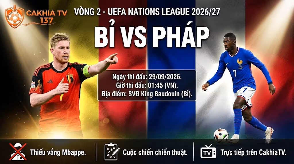 Nhận định Bỉ vs Pháp (01h45 ngày 29/9): Lời giải nào cho Zidane khi vắng Mbappe?