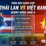 Ảnh bìa nhận định trận đại chiến Thái Lan vs Việt Nam lúc 19h30 ngày 29/9 tại bảng B FIFA ASEAN Cup 2026 trên CakhiaTV.